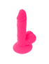 DIVERSIA DILDO FLEXIBLE CON VIBRACION 17 CM - ROSA