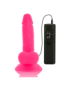 DIVERSIA DILDO FLEXIBLE CON VIBRACION 17 CM - ROSA