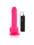 DIVERSIA DILDO FLEXIBLE CON VIBRACION 20.5 CM - ROSA