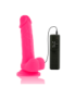 DIVERSIA DILDO FLEXIBLE CON VIBRACION 20.5 CM - ROSA