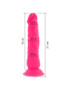 DIVERSIA DILDO FLEXIBLE CON VIBRACION 21 CM - ROSA