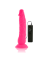 DIVERSIA DILDO FLEXIBLE CON VIBRACION 21 CM - ROSA