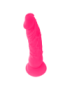 DIVERSIA DILDO FLEXIBLE CON VIBRACION 21 CM - ROSA