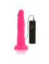 DIVERSIA DILDO FLEXIBLE CON VIBRACION 23 CM - PINK