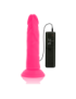 DIVERSIA DILDO FLEXIBLE CON VIBRACION 23 CM - PINK