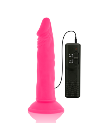 DIVERSIA DILDO FLEXIBLE CON VIBRACION 23 CM - PINK