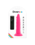 DIVERSIA DILDO FLEXIBLE CON VIBRACION 23 CM - PINK