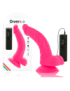 DIVERSIA DILDO FLEXIBLE CON VIBRACION 21.5 CM - ROSA