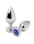 METALHARD ANAL PLUG DIAMOND AZUL MEDIUM 7.62CM