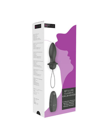 B SWISH - BFILLED CLASSIC VIBRATING PLUG BLACK