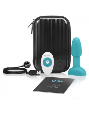 B-VIBE RIMMING CONTROL REMOTO ANAL PLUG  PETITE  TEAL