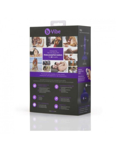 B-VIBE TRIO CONTROL REMOTO PLUG ANAL LILA