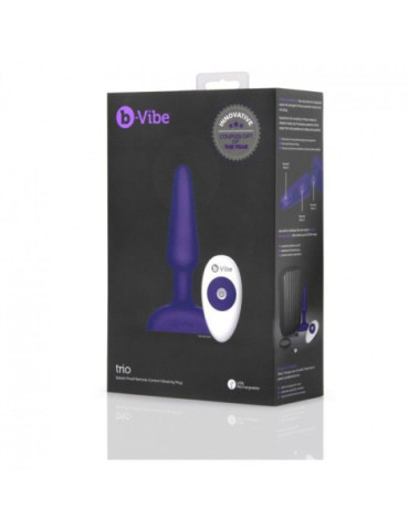 B-VIBE TRIO CONTROL REMOTO PLUG ANAL LILA