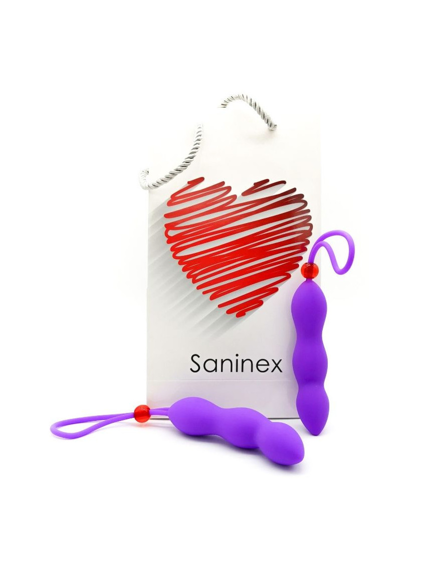 SANINEX CLIMAX PLUG ANAL CON ANILLO PENE LILA