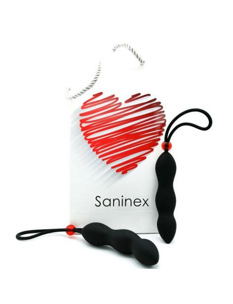 SANINEX CLIMAX PLUG ANAL CON ANILLO PENE NEGRO