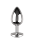 COQUETTE CHIC DESIRE PLUG ANAL DE METAL TALLA L CRISTAL CLEAR 4 X 9CM