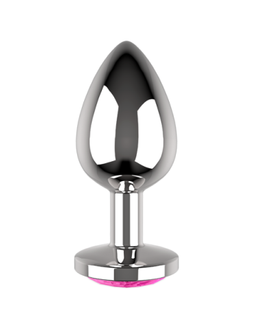 COQUETTE CHIC DESIRE PLUG ANAL DE METAL TALLA L CRISTAL PINK 4 X 9CM