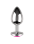 COQUETTE CHIC DESIRE PLUG ANAL DE METAL TALLA L CRISTAL PINK 4 X 9CM