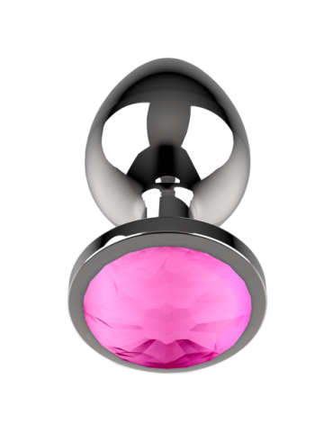 COQUETTE CHIC DESIRE PLUG ANAL DE METAL TALLA L CRISTAL PINK 4 X 9CM