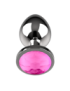 COQUETTE CHIC DESIRE PLUG ANAL DE METAL TALLA L CRISTAL PINK 4 X 9CM