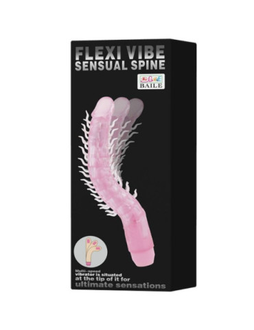 FLEXI VIBE SENSUAL SPINE BENDABLE VIBRATING DILDO 23.5 CM