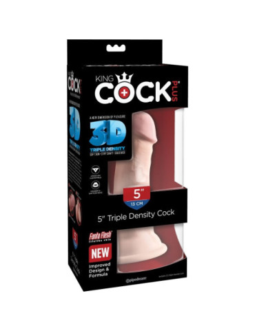 KINGCOCK DILDO TRIPLE DENSIDAD 13 CM