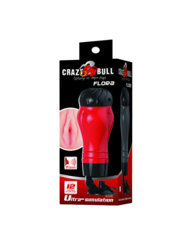 BAILE CRAZYFLORA VAGINA CON BASE MASTURBADOR VOZ