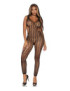 LEG AVENUE LATTICE NET BODYSTOCKING ONE SIZE