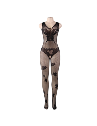 QUEEN LINGERIE BODYSTOCKING BORDADOS MARIPOSA S-L