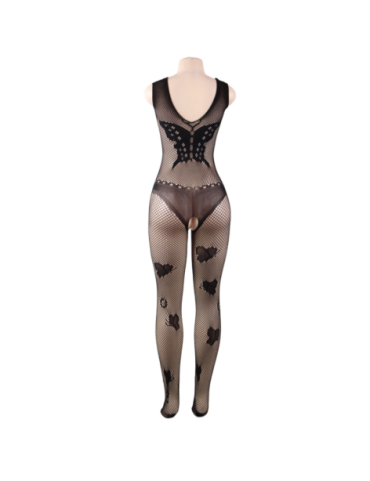 QUEEN LINGERIE BODYSTOCKING BORDADOS MARIPOSA S-L