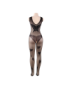 QUEEN LINGERIE BODYSTOCKING BORDADOS MARIPOSA S-L