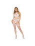 LEG AVENUE BODYSTOCKING CUELLO HALTER TALLA UNICA - BLANCO