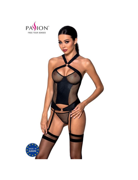 PASSION AMANDA CORSET CUERO ECOLOGICO L/XL