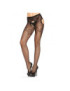 LEG AVENUE PANTIE EN RED BORDADA NEGRO ELEGANTE