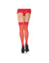 LEG AVENUE MEDIAS CON COSTURA Y ENCAJE TALLA GRANDE ROJO 1101Q