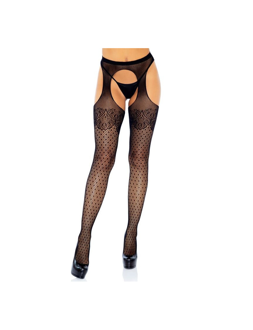 LEG AVENUE MEDIAS CUERPO DE RED Y PUNTITOS TALLA UNICA