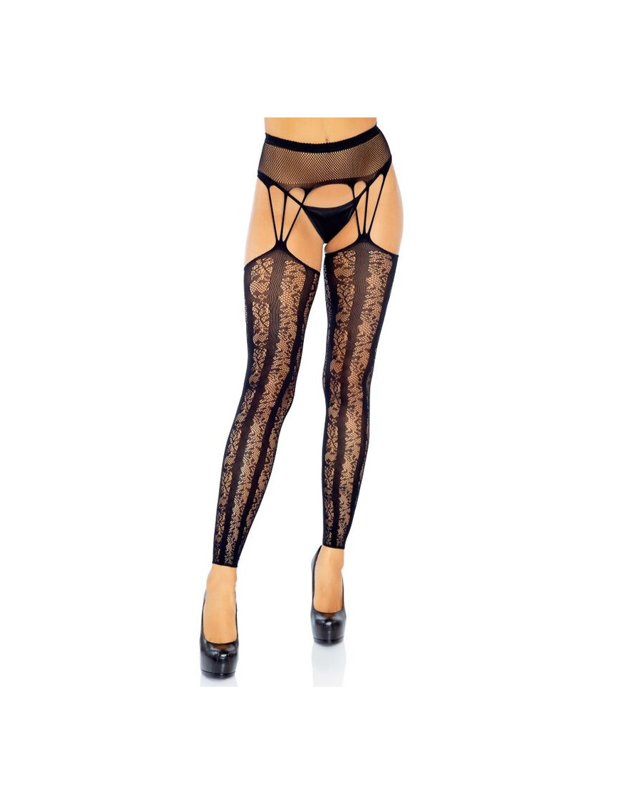 LEG AVENUE MEDIAS SIN PIE CON LIGUERO TALLA UNICA