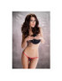 PASSION EROTIC LINE TANGA ROJO/NEGRO MT011