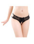 QUEEN LINGERIE PANTIES CON ABERTURA TALLA UNICA NEGRO