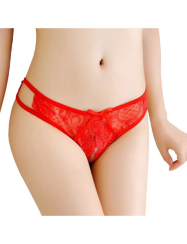 QUEEN LINGERIE PANTIES CON ABERTURA TALLA UNICA ROJO