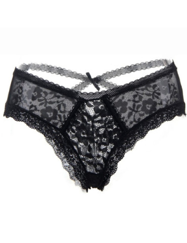 QUEEN LINGERIE PANTIES DE ENCAJE FLORAL S/M