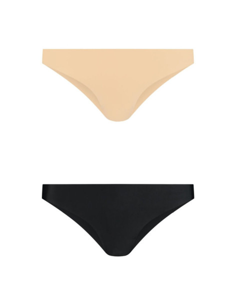 BYE BRA PACK 2 BRASILEÑAS NEGRAS Y BEIGE S