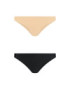 BYE BRA PACK 2 BRASILEÑAS NEGRAS Y BEIGE S