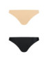 BYE BRA PACK 2 BRASILEÑAS NEGRAS Y BEIGE S