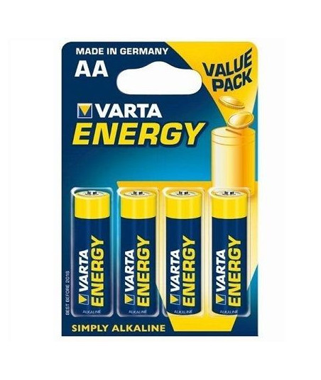 VARTA ENERGY PILA ALCALINA AA LR6 BLISTER*4