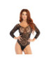 LEG AVENUE TEDDY MANGA LARGA S/M