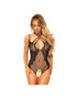 LEG AVENUE TEDDY ENTRELAZADO CUELLO Y ABERTURA TALLA UNICA