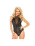 LEG AVENUE TEDDY ATERCIOPELADO CON ENCAJES L