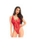 LEG AVENUE TEDDY ENTRELAZADO ROJO