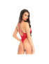 LEG AVENUE TEDDY ENTRELAZADO ROJO